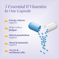 Vitaminnica Because your Health Matters Vitaminnica Neuro Force | Vitamin B-Complex B1, B2, B3, B6, B12 | Energy Levels & Metabolism | 60 Capsules