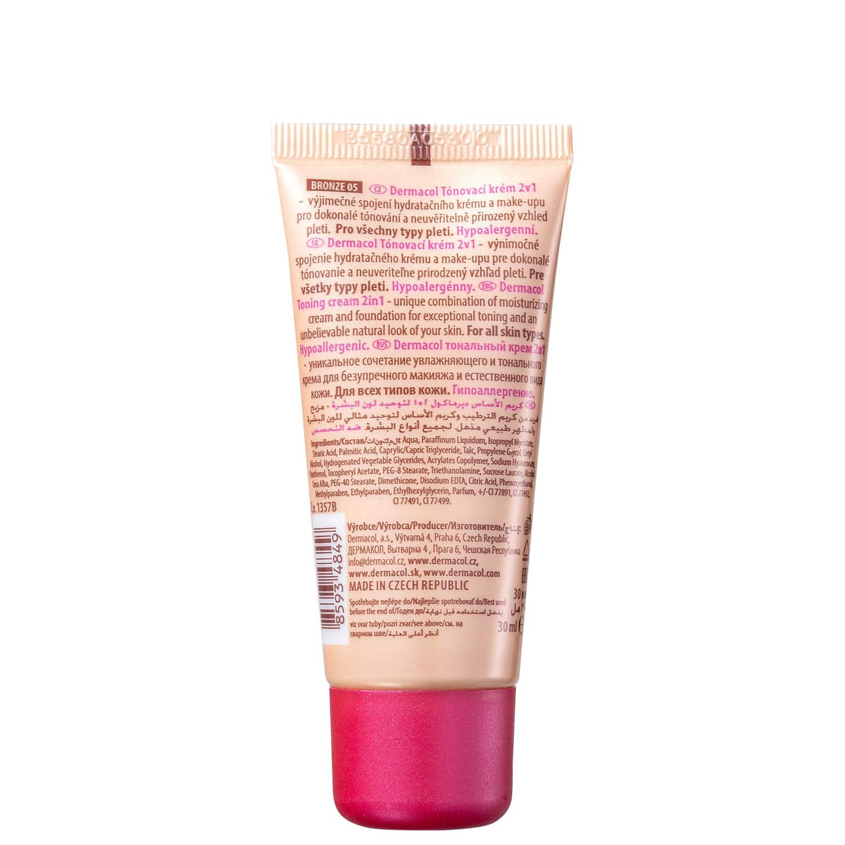 Dermacol Toning Cream 2In1 30 ml
