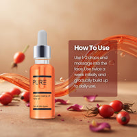 PURE Spa Skincare Organic Cold-Pressed Rosehip Oil – Fades Scars, Fine Lines & Dark Spots – Brightening, Nourishing & Anti-Ageing Face & Body Oil – Pure, Natural & Vegan – 30ml