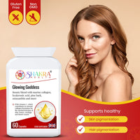 Glowing Goddess 60 Ultimate Marine Collagen Complex Capsules for Bones, Cartilage, Hair, Skin Pigmentation, Ageing, Beauty & UV Protection