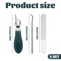 Miiqxx Wide Jaw Slanted Nail Clippers 3 Set of Eagle Beak Nail Clip pers Angled Nail Clipp ers Eagle Beak Beveled Nail Clippers Wide Jaw Opening Anti-Splash Slanted Nail Clipper for Thick Nails, Ingrown Care