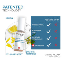 PODERM - Yellow & Damaged Nails - Improves the appearance of the nail - Clarifies, Smooths & Nourishes the nail - 100% Natural Ingredients - Professional hand/foot care | Easy & Fast | Swiss Made