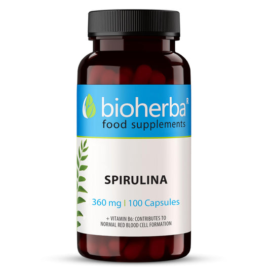 SPIRULINA Capsules 360 mg - 300 pcs Premium Superfood Supplement for Health and Vitality by BIOHERBA