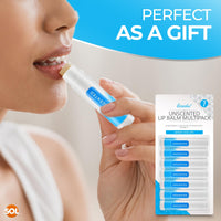 SOL 14pk Lip Balm Multipack - Unscented Lip Balm Stick With Vitamin E