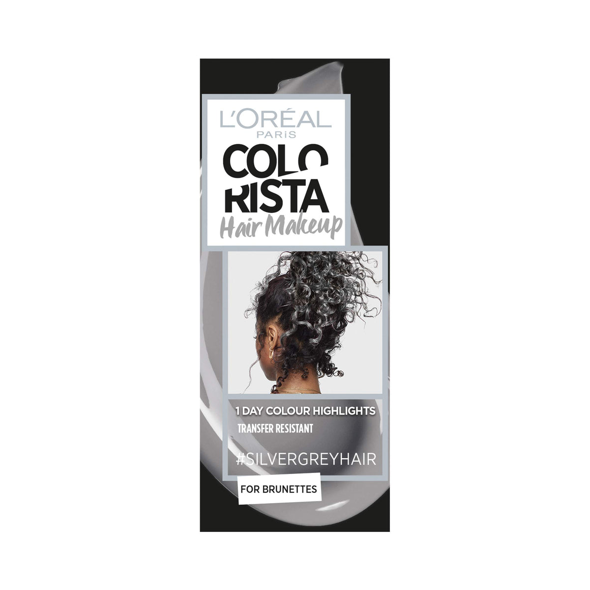 L'Oreal Paris L'Oreal Colorista Hair Makeup Silver Grey Brunette Temporary Hair Colour 30ml