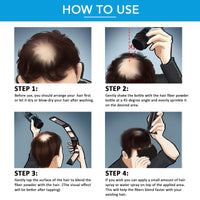 Pegciz Hair Fibres, Hair Fibres Dark Brown for Thinning Hair, Instantly Conceals Hair Loss in 15 Sec, Hair Loss Concealer for Women and Men (Dark Brown)