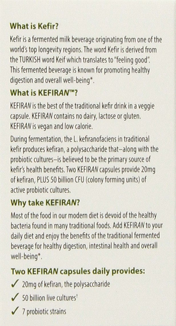 Lane Labs Kefiran Nutrient - Plus 50 Billion, Support Well-being, 60 Count