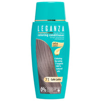 Leganza Hair Coloring Conditioner Natural Balm Color Café Latte Nº 71 | Enriched with 7 Natural Oils | Ammonia, PPD and Paraben Free | 150 ml