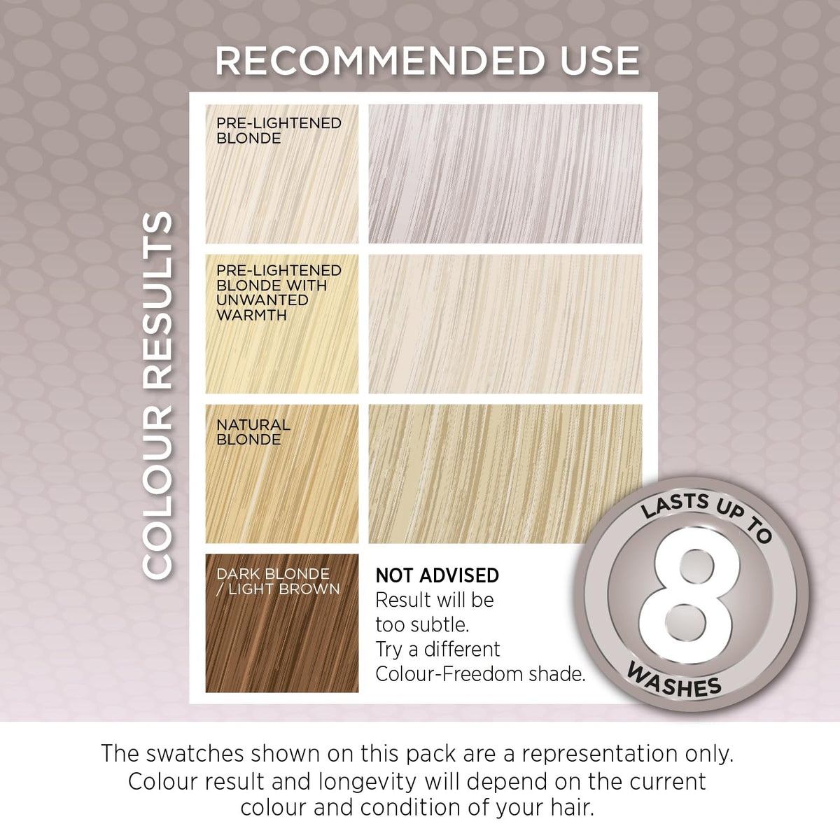 Knight & Wilson Colour-Freedom Gloss Pro 150ml Silver Blonde Semi-Permanent Hair Colour - Ultra-Vibrant Vegan Colour Mask with PurePlex | Ammonia Free Colour Lasts Up To 6-10 Washes