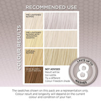 Knight & Wilson Colour-Freedom Gloss Pro 150ml Silver Blonde Semi-Permanent Hair Colour - Ultra-Vibrant Vegan Colour Mask with PurePlex | Ammonia Free Colour Lasts Up To 6-10 Washes