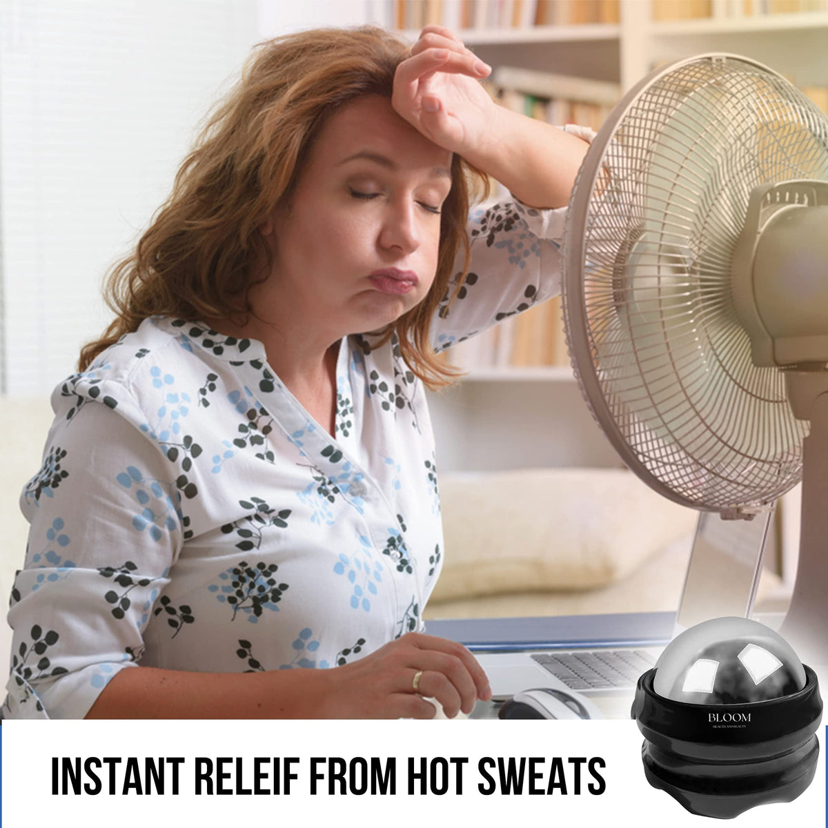 Bloom Health and Beauty The Bloom Ball Instant relief from Menopausal Hot Flushes and Night sweats, Menopause support a happy alternative to HRT and menopause tablets for women.