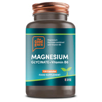 Magnesium Glycinate & Vitamin B6 Supplements - 120 Capsules High Strength - | 120 Plant-Based Capsules | Pure Active Ingredient | Vegan | Gluten and GMO-Free | by The Good Guru