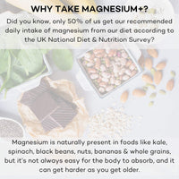 Magnesium+ 575mg Supplement – 28 High Strength Magnesium Capsules – Magnesium Lactate & Vitamin B6 Health Supplements to Reduce Tiredness & Support Bone Health – Supplements by FutureYou Cambridge