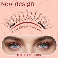 Magnetic Lashes with Applicator, Higu clace Reusable Magnetic Eyelashes No Glue or Eyeliner Need, Waterproof Magnetic Eyelashes Easy to Wear and Remove, Natural Lashes Suitable for Party(STYLE-G)