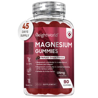 Magnesium Gummies - 90 Vegan Gummies - 1136mg Magnesium Citrate Offering 125mg Magnesium - for Adults & Kids (5 Years+) - Chewable Magnesium Supplements for Women & Men - 45 Days Supply -Gluten Free