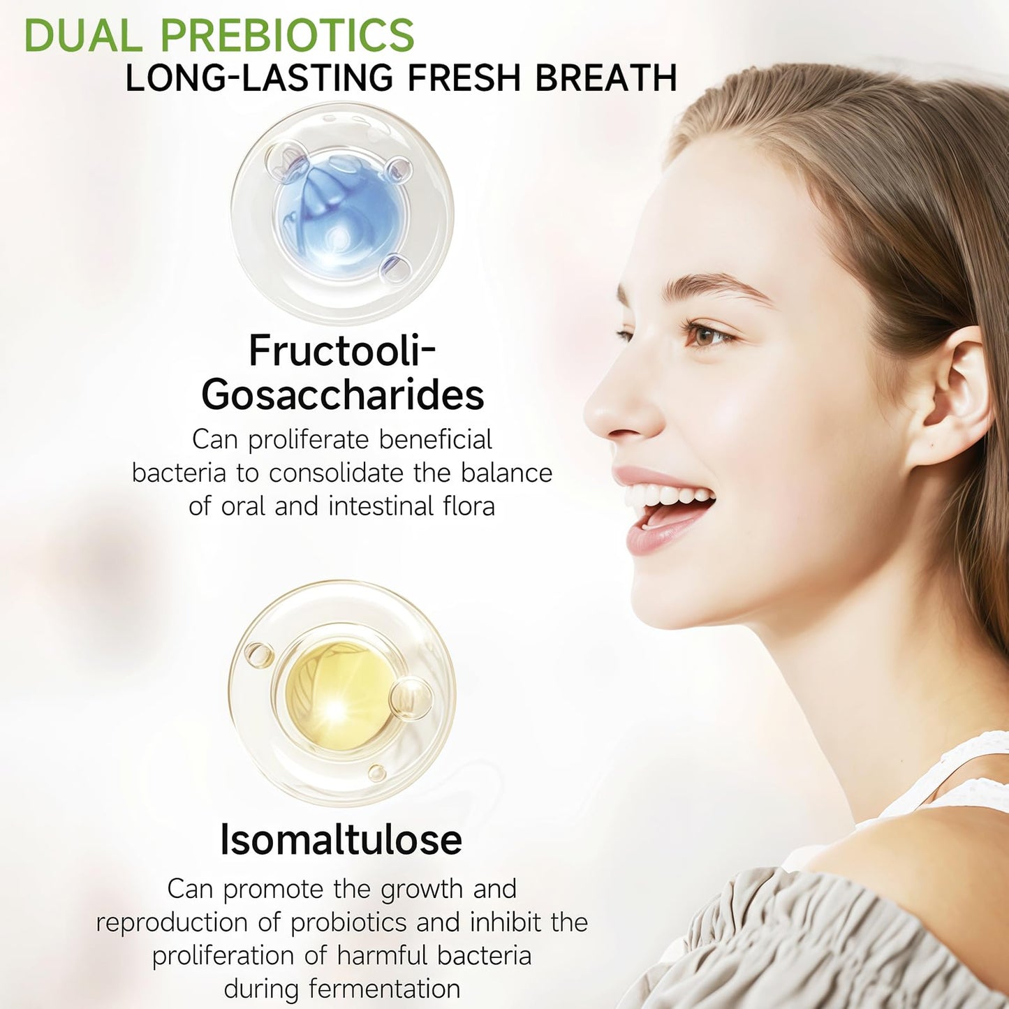 40 Billion CFU Oral Health Probiotic with Prebiotic, Multi Strain Probiotics for Gut Health with Lactobacillus, Multi-Dimensional Compound for Mulajointly Protecting The Oral Cavity 30Packs