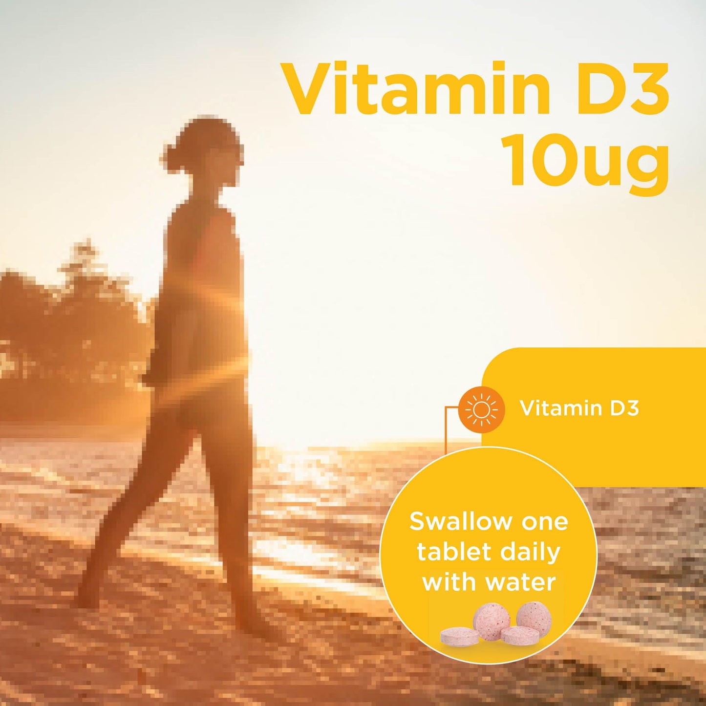 Healthspan Vitamin D3 400iu (8 Months' Supply) | Support Your Immune Health & Promotes Healthy Bones, Teeth & Muscles | Vegetarian