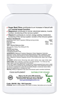 Specialist Supplements Oxy-Klenz Healthy Bowel Function 100 Capsules (Pack of 2)