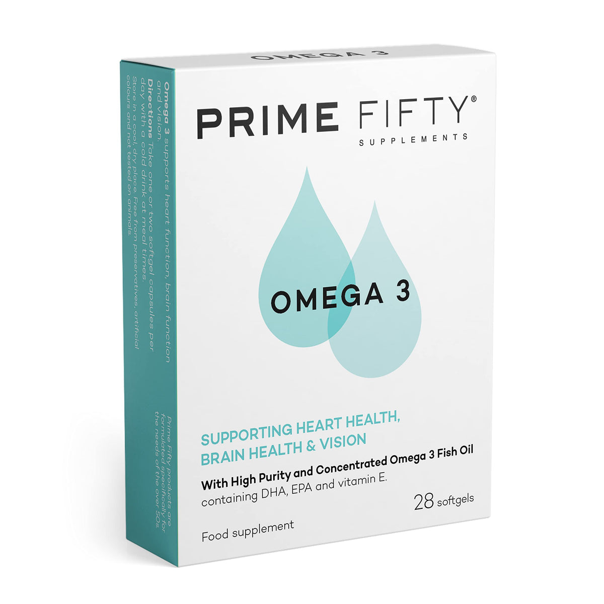 FutureYou Omega 3 by Prime Fifty - Brain Health Supplement for The Over 50s - 28 Day Supply