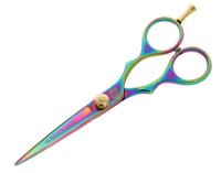 Sanguine Professional Hair Cutting Scissors, Hairdressing Scissors, Ultra-Sharp Japanese Convex Blades, Titanium Coated - 5.5 inch, Includes Case