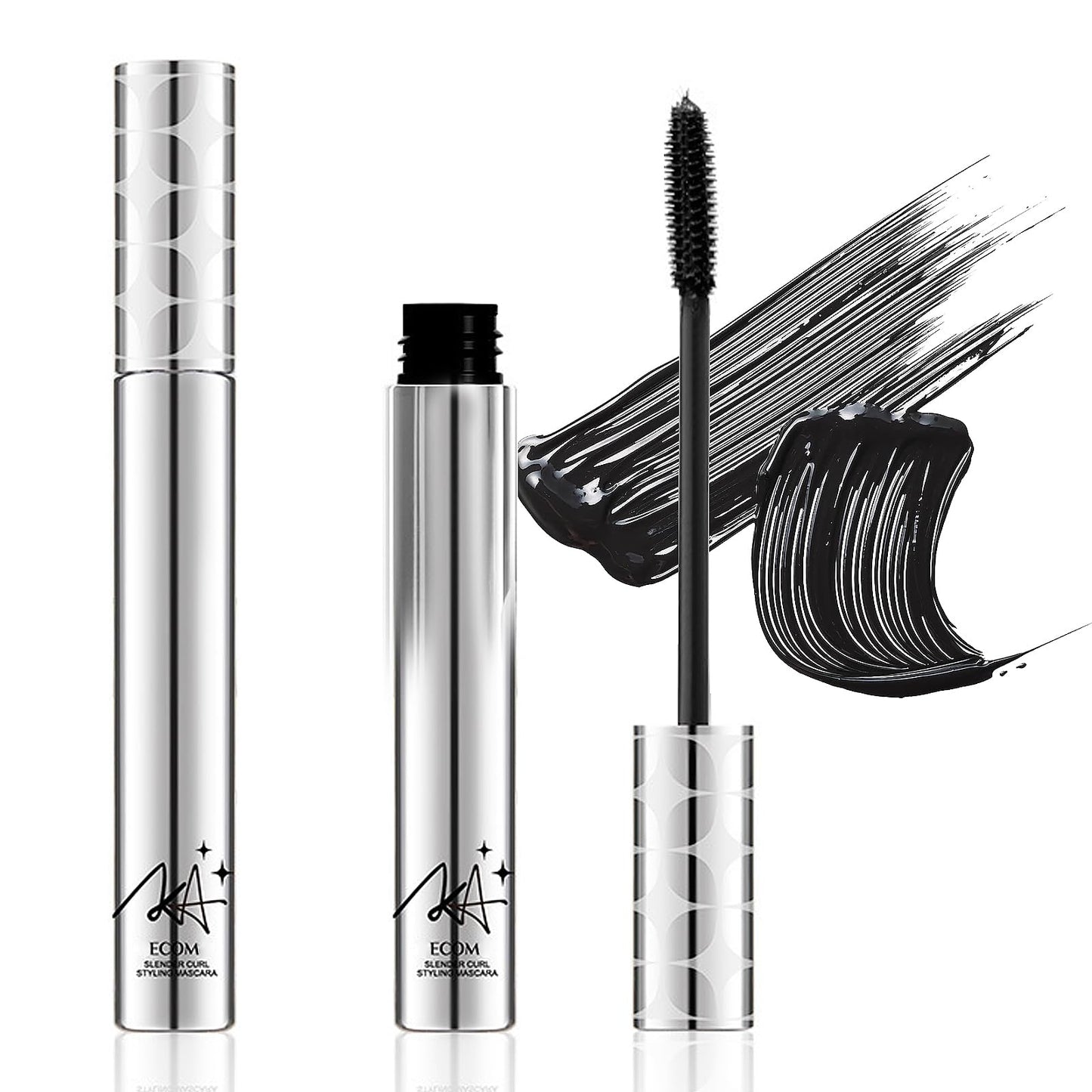 NLFOX Black Mascara Waterproof - Mascara Black Volume and Length Waterproof - Lengthening mascara for Mature Older Women - Long Lash Mascaras black Tinted for Eyelashes Extended Natural