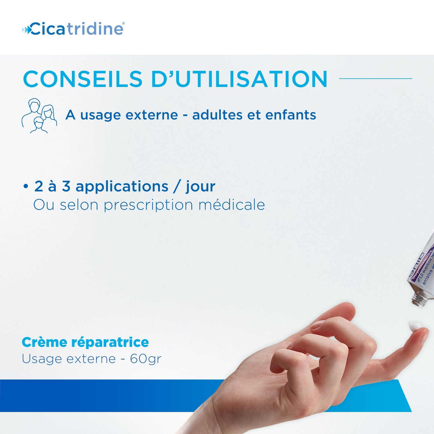 CICATRIDINE Cicatridine Crème Tube 60g