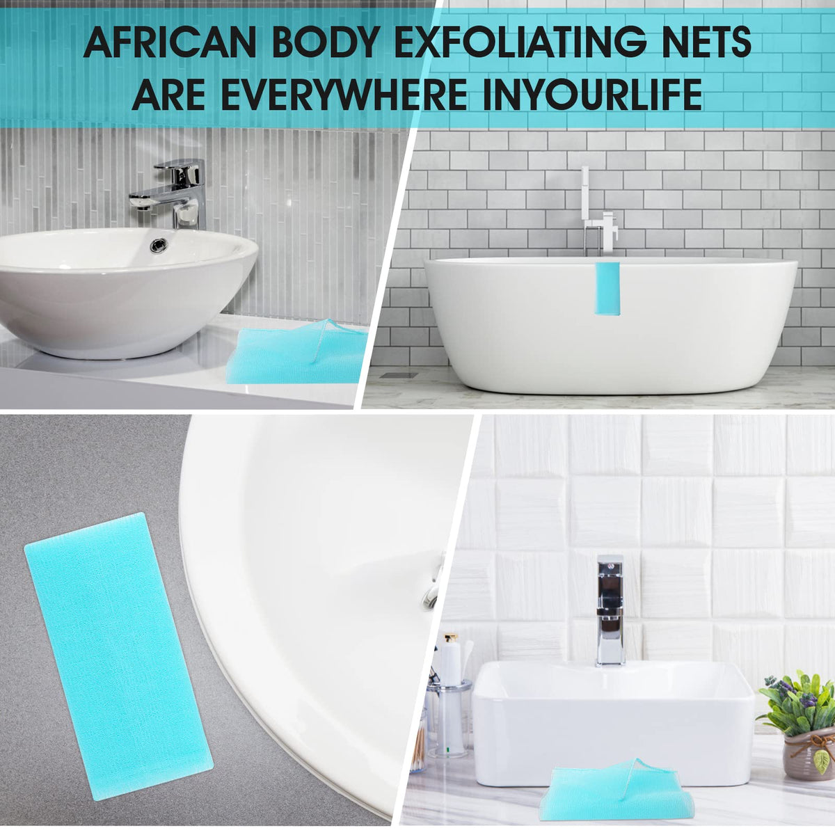 WLLHYF Exfoliating Cloth Nylon Japanese Scrub Shower Wash Cloth Body Shower Cleaning Multicolour Sponges Deep Clean Back Washer Spa Massage Bath Towel for Women Men