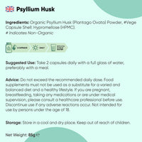 WeightWorld Organic Psyllium Husk Capsules | 1400mg per Serving | 180 Capsules | 3 Months Supply | Prebiotic Fibre Supplement | Soil Association Certified Organic Psyllium Husk Powder Supplement