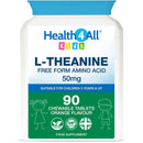 Health4All Kids L-Theanine 50mg 90 Chewable Tablets 3 Months Supply