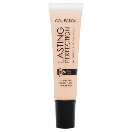 Collection Cosmetics Lasting Perfection, Weightless Matte Foundation, Waterproof and Transfer-proof, 30ml, Warm Beige