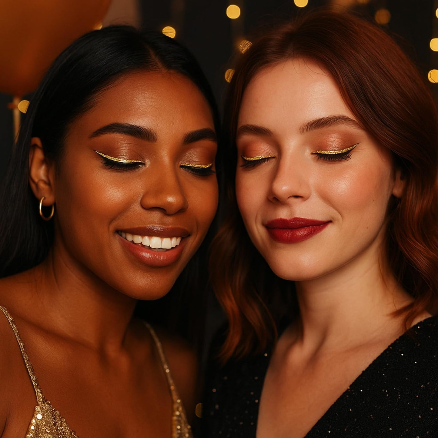 Generic 5PCS Glitter Liquid Eyeshadow & Eyeliner Set – Shimmer Metallic Makeup with Gold, Silver, Diamond Shine – Long-Lasting, Quick-Dry, Waterproof Eye Makeup
