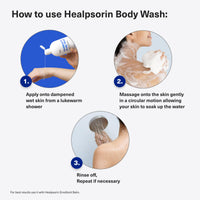 Dermz Healpsorin Antifungal Body Wash: Psoriasis, Eczema, Dermatitis and Sensitive Shower Gel - Eczema Treatment - 500ml
