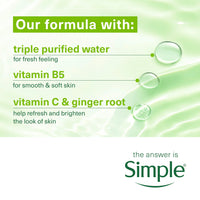 Simple Kind to Skin Brightening Cleansing Wipes 20 wipes