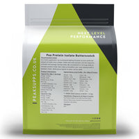 Peak Supps Butterscotch Pea Protein Isolate - 500g (16 Servings) - Vegan | Dairy Free | Plant Based
