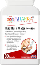 Shakra Health Fluid Flush | Natural & Gentle Water Release Tablets, 90 Capsules. Hormonal, Electrolyte & Fluid Maintenance Blend.