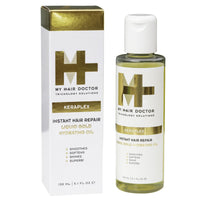 MY HAIR DOCTOR MHD Keraplex Liquid Gold Keratin Hair Oil | Hydrating 150ml Hair Serum Hair Oil for Dry Damaged Hair | Serum with Keratin, Castor Oil and Black Oats | Vegan Friendly