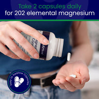 nutriluxe Nutriluxe Magnesium Glycinate Complex - 202mg Elemental Magnesium, 3 Forms - High Absorption - Chelated - Sleep, Muscle Function & Energy Support - UK Made, GMP Certified - 120 Vegan Capsules