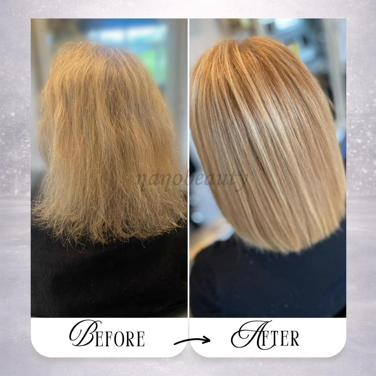 Nanobeauty, Brazilian Straight, Diamond Shine, Hair Smoothing Treatment, 250ml Bottle Only