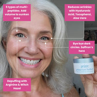 PRIME PROMETICS Prime Prometics PrimeEyes Hydrate Under Eye Cream for Mature Women – Hydrating Eye Cream for Dark Circles and Wrinkle Repair – Soft, Glowing & Healthy Under Eyes