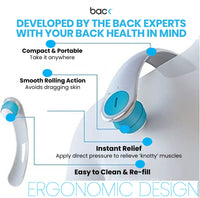 back BACK Easy Applicator | Deep Tissue Massager and Application of Your Favorite Topical Gel or Cream to Hard to Reach Areas