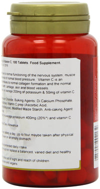 POWER HEALTH Power Health 200mg Potassium Plus 50mg Vitamin C Tablets - Pack of 100 Tablets