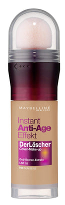 Maybelline New York Make Up with SPF 18 and Anti-Ageing Effect, Instant Anti-Age Eraser Foundation, No. 48 Sun Beige, 20 ml