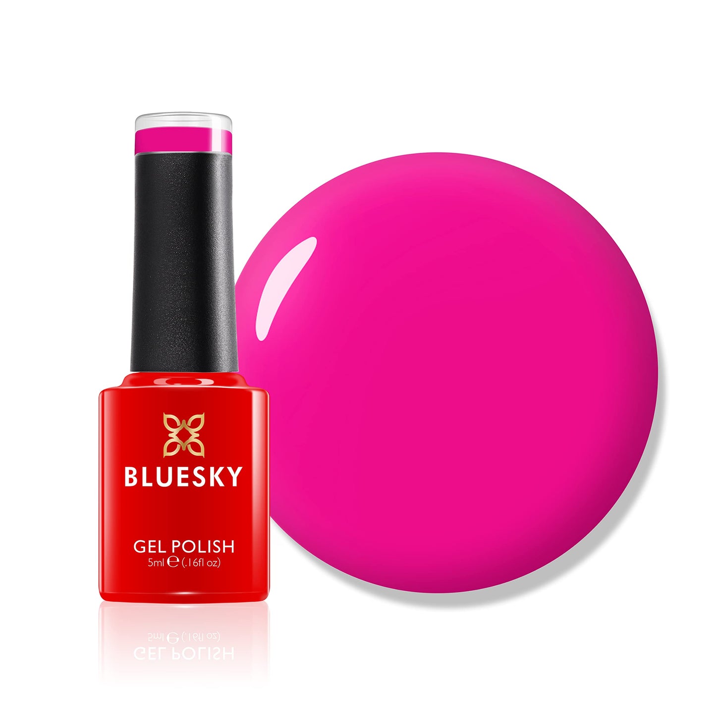 BLUESKY Bluesky Mini Gel Nail Polish 5ml, Fuchsia Fumble - N36, Magenta