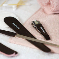Manicare Sapphire Nail File, Long Double Sided With Coarse and Fine Grit For Shaping and Styling Natural and Artificial Nails, Ideal For Tough Nails, Long Lasting, Perfect For at Home Manicures