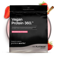 THE PROTEIN WORKS Protein Works | Vegan Protein 360 - Platinum, Strawberries & Cream, 500g
