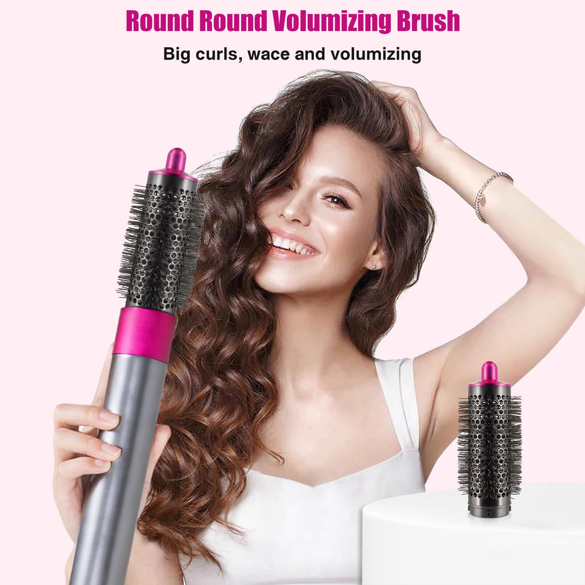 Chuancheng Round Volumizing Brush for Dyson for Airwrap HS01/HS05 Attachment, Part No.969489-01 970750-01 for Limp Flat Hair