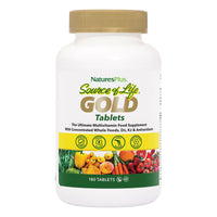 NaturesPlus Source of Life Gold Tablets - Whole Food Multivitamin for Men and Women, Energy Booster, Immune Support - Vegetarian, Gluten Free - 180 Tablets