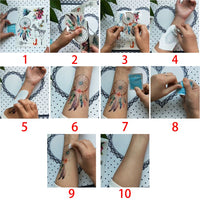 glaryyears Glaryyears Watercolor Animal Temporary Tattoos for Women Adults, 5 Pack Large Big Fake Creative Tattoo Stickers, Perfectly on Body, Rock Art, Tumblers, Smooth Surfaces