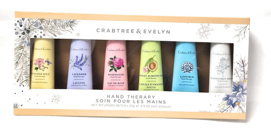Generic Crabtree & Evelyn Six Pack Floral Scented Hand Therapy Cream Gift Set (6 x 25ml) Ideal Christmas, Valentine Special Occasion for him or her