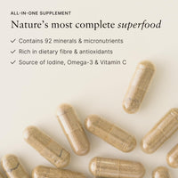 Marine Organics MarineOrganics Organic Sea Moss Capsules - 90 Irish Sea Moss and Bladderwrack Capsules - Iodine Tablets - UK Wild Harvested Seamoss - High Potency